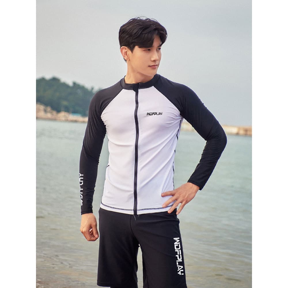 Terno de mergulho masculino surf terno de secagem rápida conservador protetor solar maiô calças de manga comprida ronco