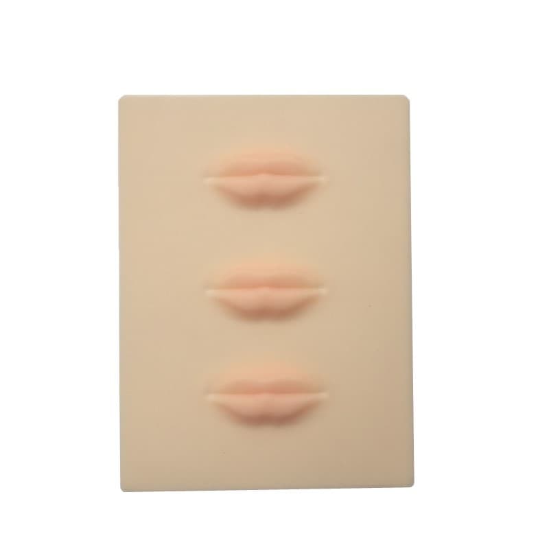 Estilo coreano Semi-permanente tatuagem bordado Silicone lábio prática simulação de pele pele flutuante lábio falso pele