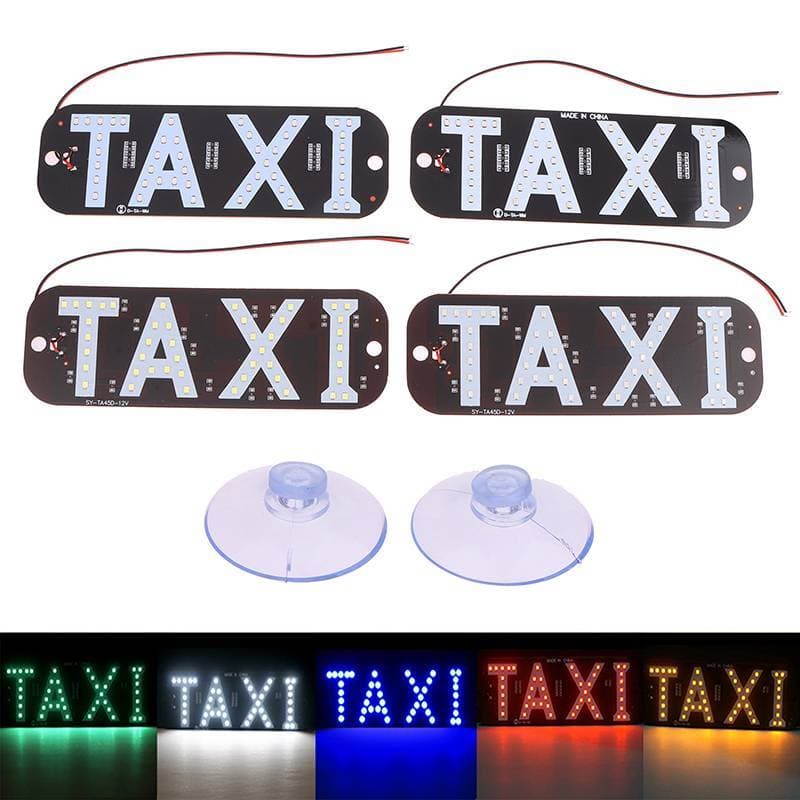 qo Acessórios Do Carro Táxi Pára-Brisas Vazio Placa De Licença Indicador Lâmpada Sinal Colorido LED Brisa Luz 12V br
