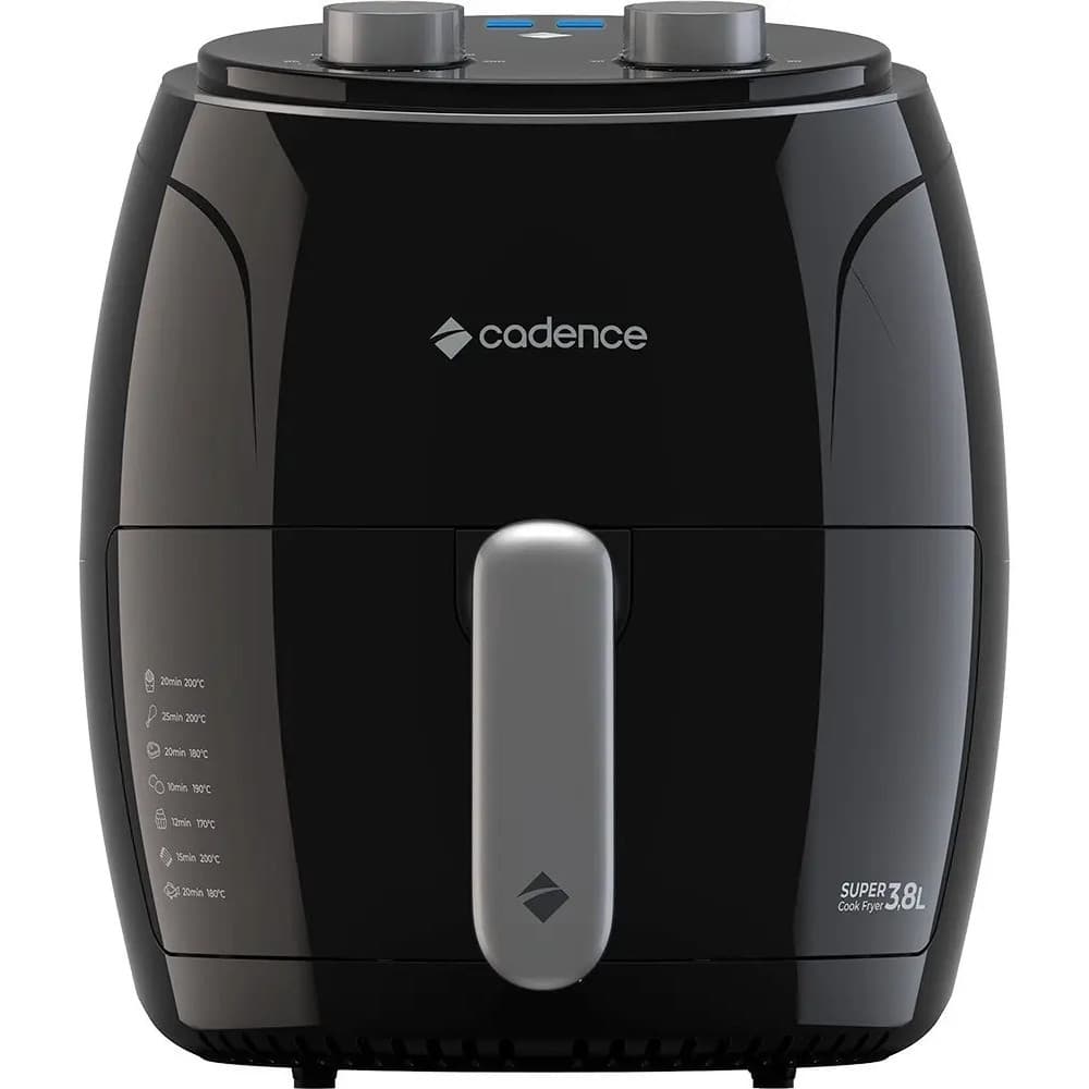 Fritadeira Sem Óleo Super Cook Fryer Frt410 3,8l Cadence Cor Preto 127v
