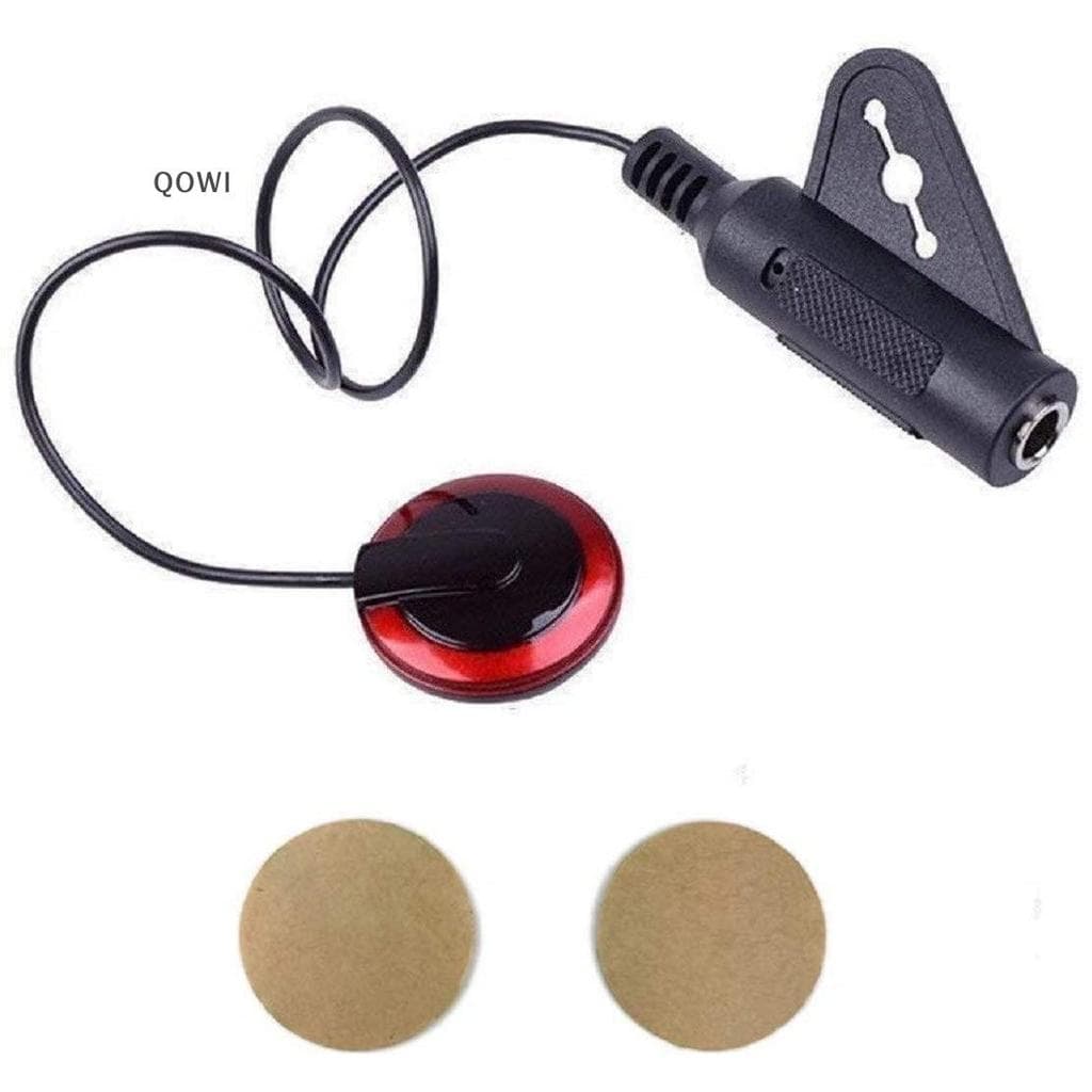qo 1 Peça Microfone De Contato Piezo Piup Para Guitarra Violino Banjo Bandolim Ukulele br