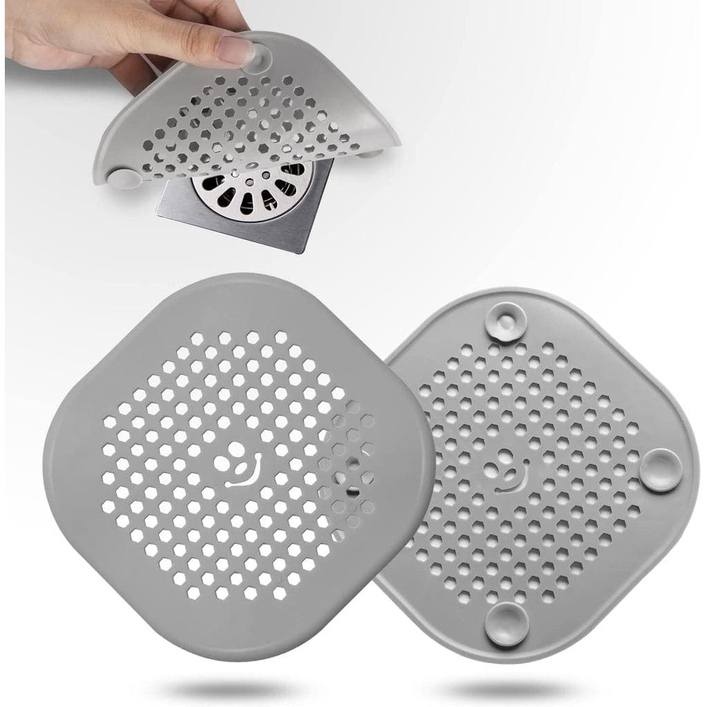 2 Peças Protetor de Ralo para Cabelo, Acessórios de Banheiro, Protetor de Ralo de Chuveiro, Filtro de Ralo de Pia, Reten