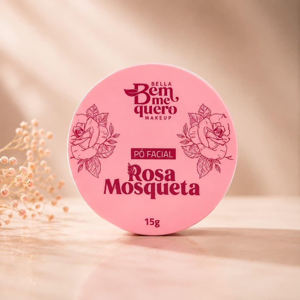 Pó Facial Rosa Mosqueta Bella Bem Me Quero 15g