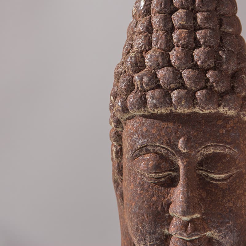 Venda Quente-Estátua De Cabeça De Buda De Cerâmica Vintage-Decoração Zen De Porcelana Azul Branca Para Casa , Hotel , B