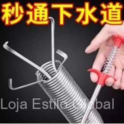 Ferramenta para desentupir ralos de cozinha, uma ferramenta mágica para desentupir tubos de escoamento entupidos, limpar