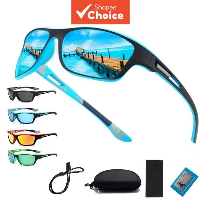 Óculos De Sol Polarizados Esportivos Unissex – Lentes De Filme Colorido À Prova De Vento Para Ciclismo , Caminhada Ao Ar