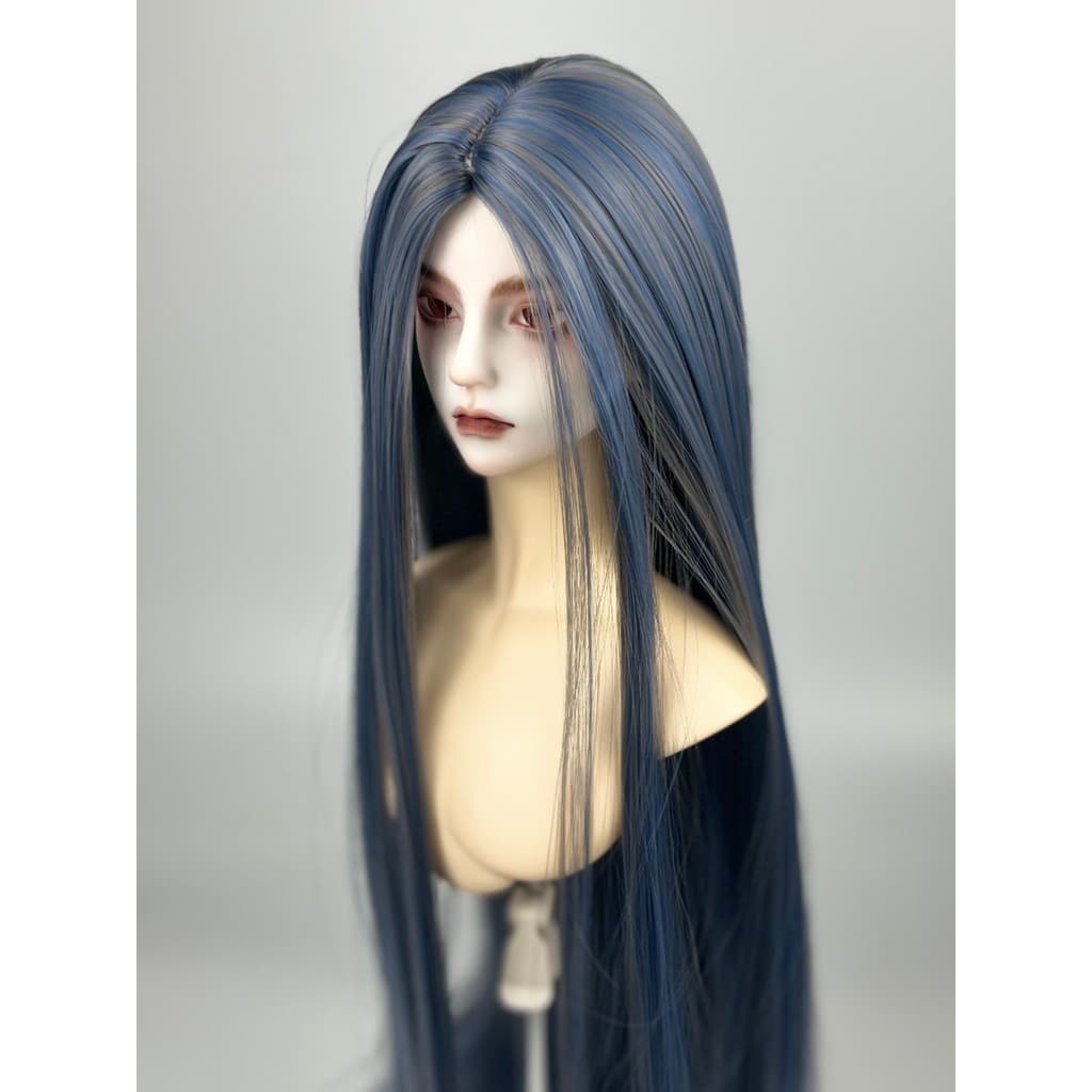 Kaige BJD sd Peruca Antiga Moderna 3 Pontos 4 Pontos 6 Pontos Cabelo Falso Pontos Médios Seda Super Macia Cor Misturada