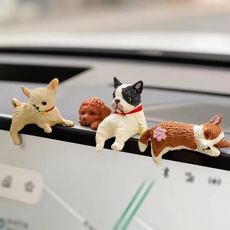 Decoração de cachorro tela de carro Display de controle Central bonito dos desenhos animados Mini Interior do carro desc