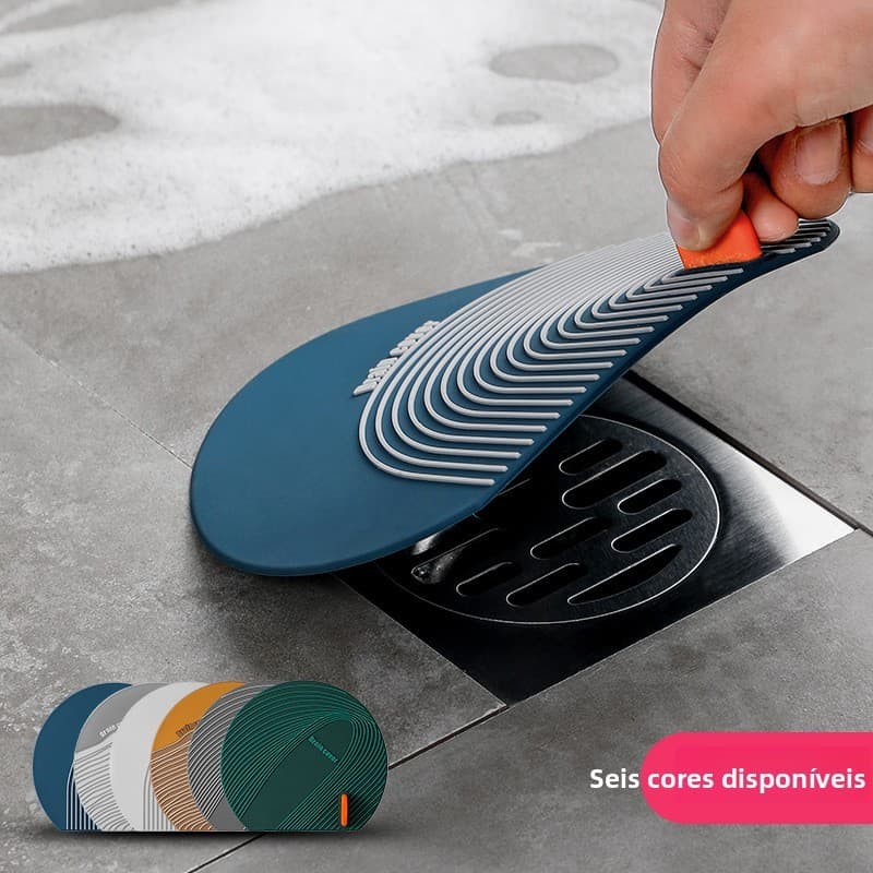 Capa de drenagem de chão cozinha esgoto dreno de chão desodorizador banheiro Silicone à prova de Odor tapete de cozinha
