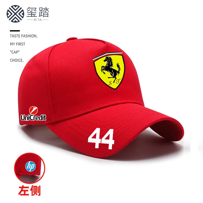 2025 SF-25 Chapéu F1 Fórmula Frota No. 44 Hamilton Boné de beisebol para carro de corrida do mesmo estilo