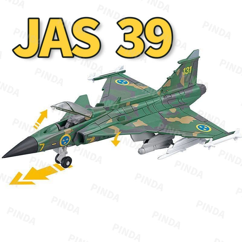 [JAS39 Eagle Lion] Modelo de Jato de Combate de Alta Precisão 1:72, Caça Leve Multiuso, Jato de Combate Sueco Eagle Lion