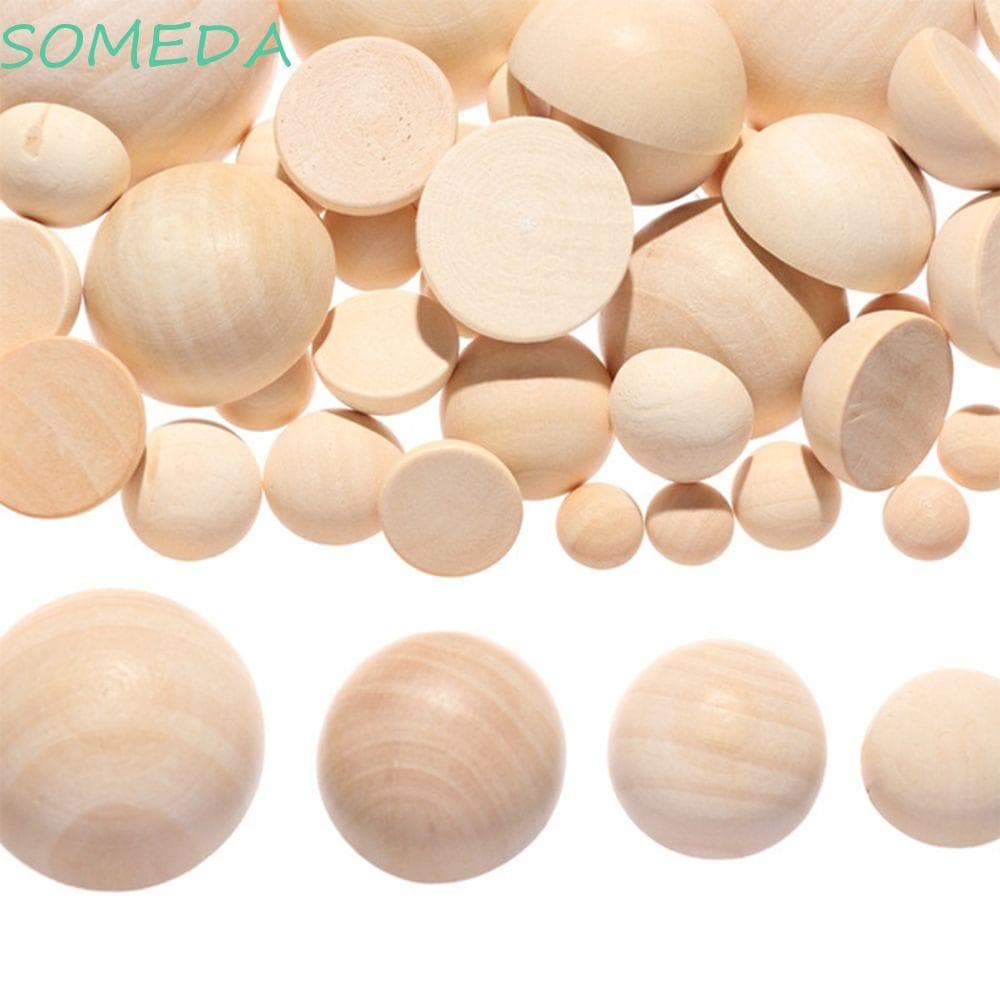 Alguma Contas Soltas Semi-Esféricas Decoração De Casamento DIY Artesanal Inacabada Natural Split Craft Balls