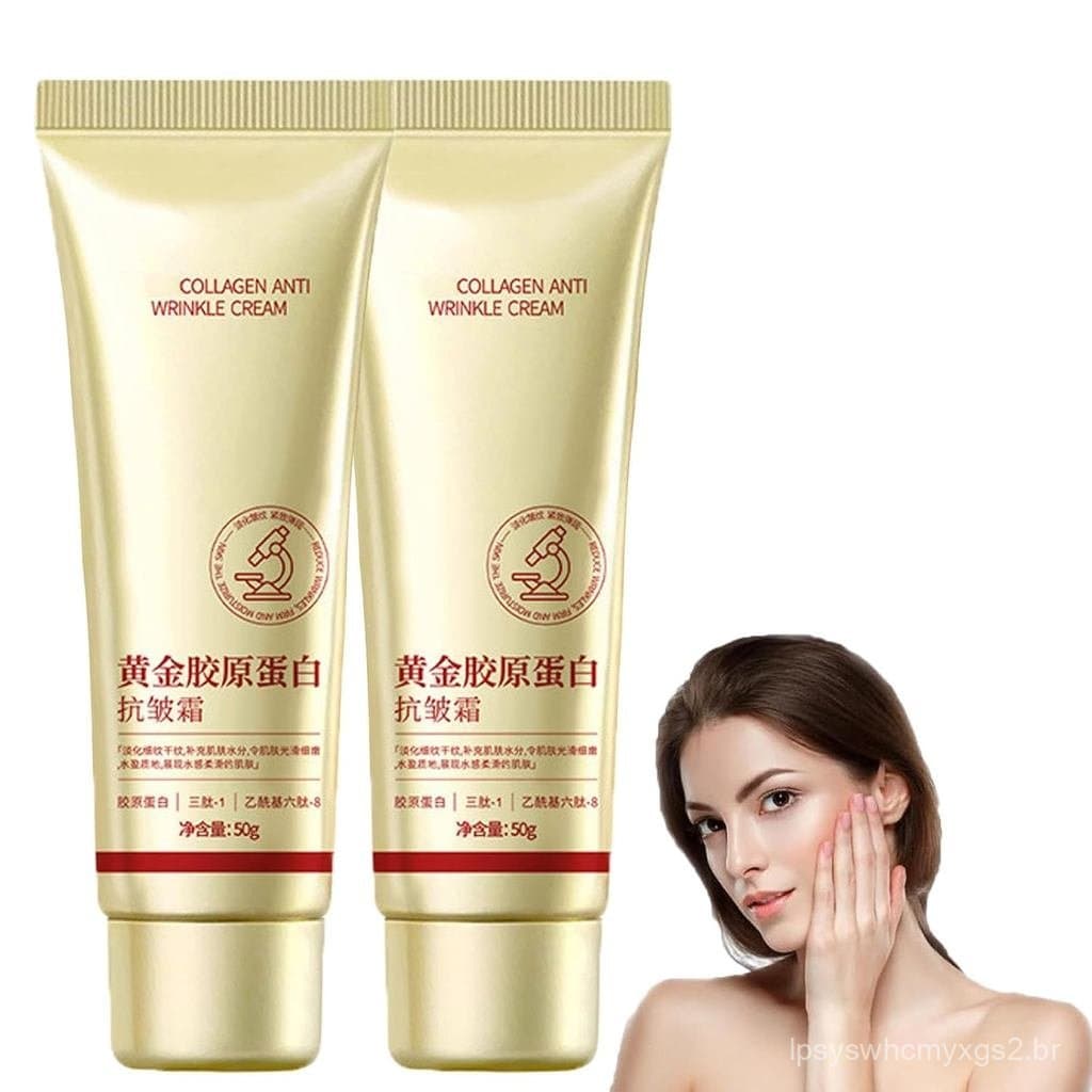 Colágeno Anti-Rugas, Facial Anti-Idade com Ouro, Facial de Colágeno para Mulheres Anti-Idade, Hidratante Fac