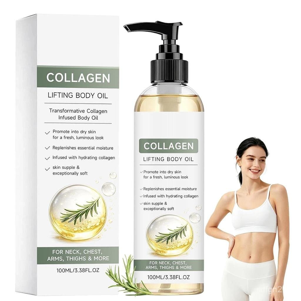 Óleo Hidratante de Colágeno para o Corpo e Pós-Banho, Óleo Corporal Lifting de Colágeno Hidratante Pós-Banho, Óleos Corp
