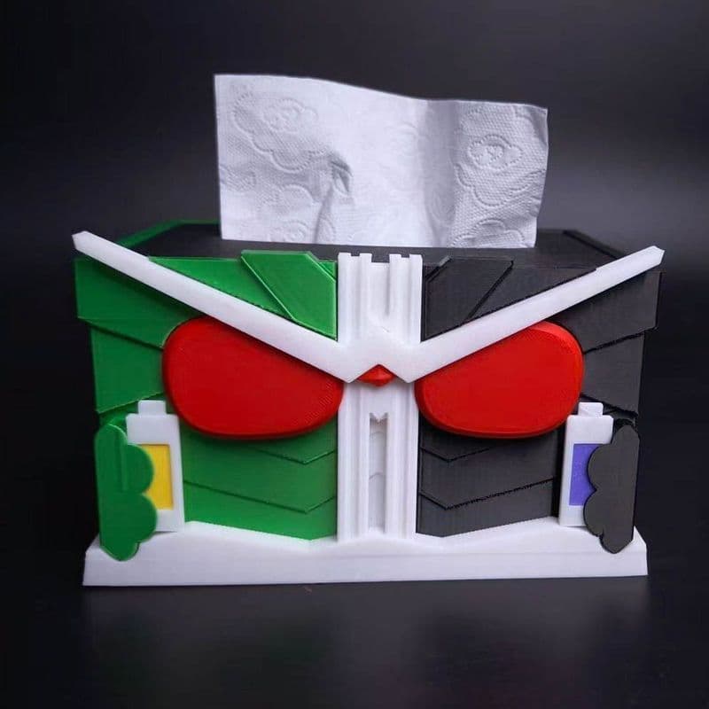 Caixa de tecido de impressão 3d Kamen Rider com necessidades diárias falsas explosão tridimensional Ace quadrado moda de