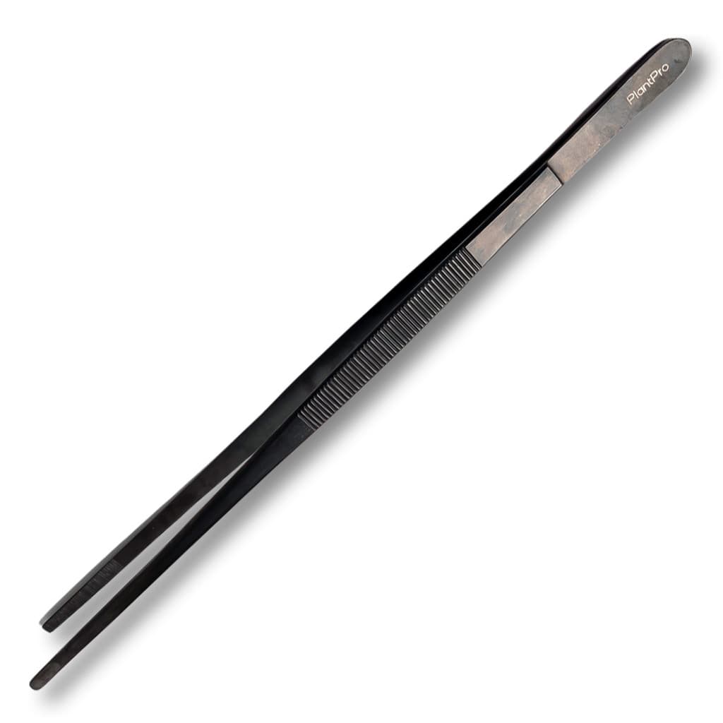 Pinça Reta 30cm Black Line PlantPro Aço Aquário Plantado