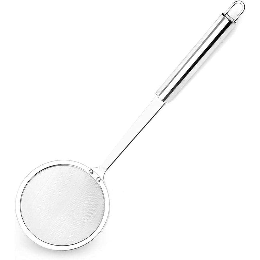 Colher Coletora de Gordura em Aço Inoxidável Hiware - Coador de Alimentos de Malha Fina para Gordura, Molho e Espuma, Co