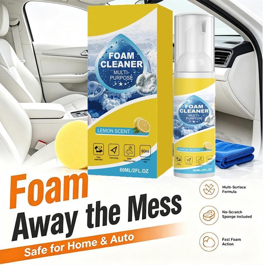 Limpador De Espuma Multiuso 60ml , Agente Poderoso , Assento De Carro Para Veículo cupionbr