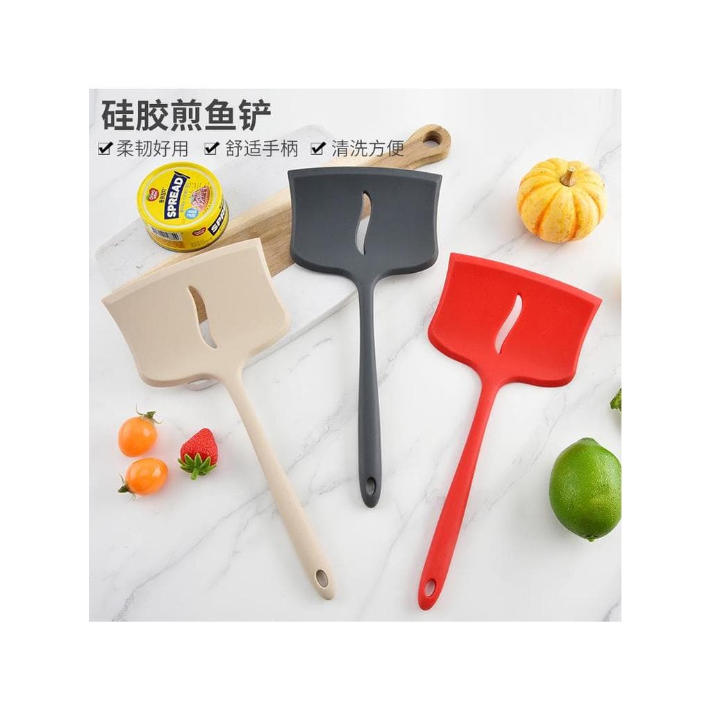 Espátula de peixe de Silicone de qualidade alimentar, espátula para grelhar, panela antiaderente, espátula de cozinha, r