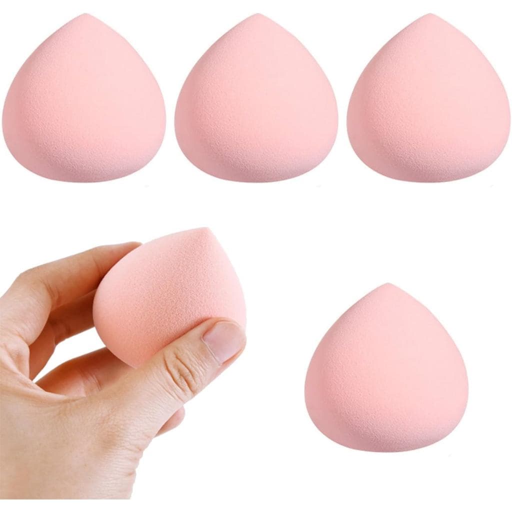 Esponja de maquiagem 4Pcarshmallow, esponja de beleza ultra-resistente a manchas, usada para aplicação perfeita de pó, b