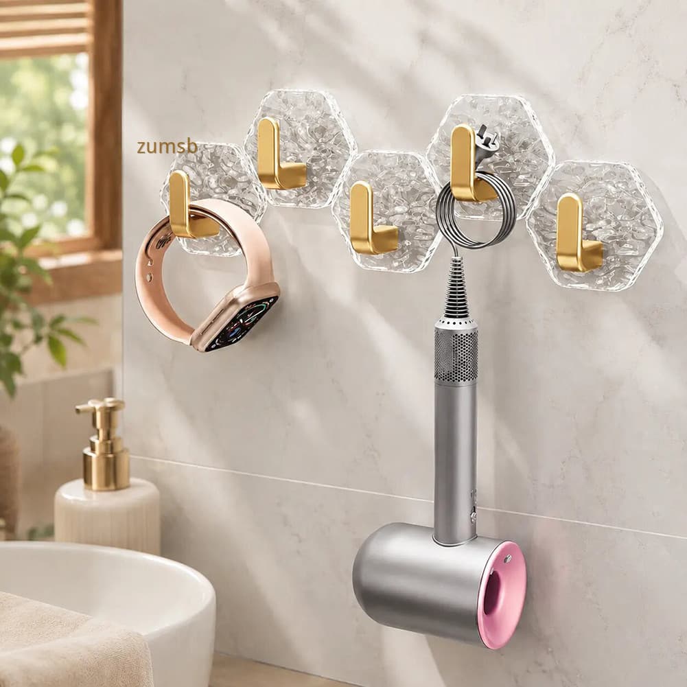 Cabides De Parede Geométricos Decorativos , Sem Danos . O Design Moderno E Luxuoso Ondulado Adiciona Elegância À Sua Dec