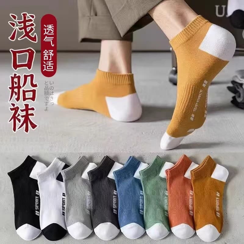 meia antiderrapante meia anti derrapante meia masculina cano curto Meias contraste cor Anti-pé desodorante meias esporti