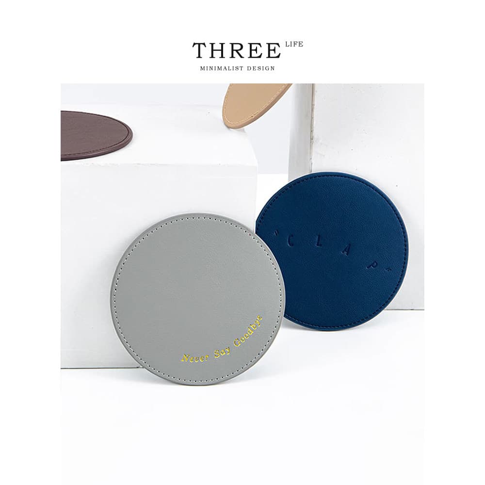 Tlife · Circular · Morandi Porta-copos de couro ecologicamente correto Couro PU com isolamento térmico espesso nórdico |