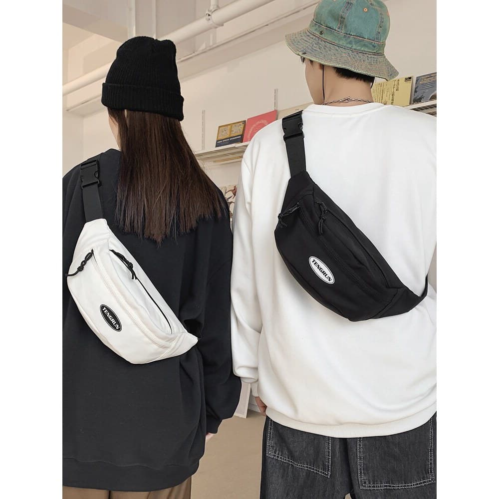 Bolsa de cintura Casual japonesa simples e leve de um ombro para celular