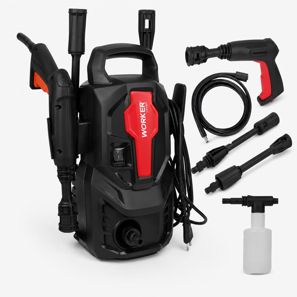 Lavadora de Alta Pressão Worker LW 1305 1200W 220V Preta