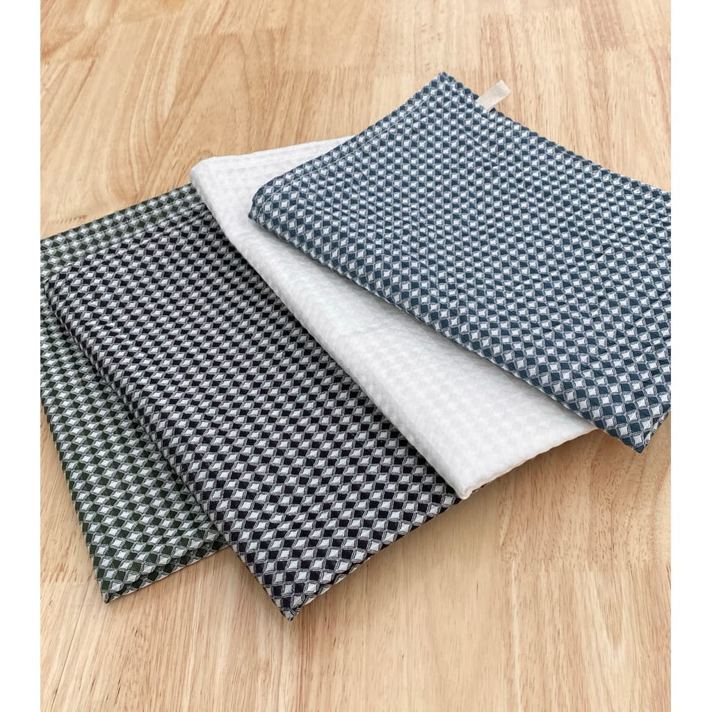 Guardanapo de favo de mel de algodão puro com toalha de mão de cozinha com cordão 50 * 70
