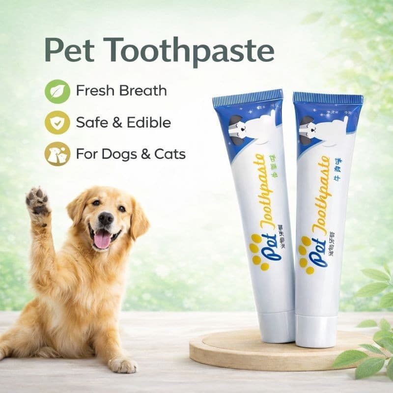 Pasta de Dente para Cães e Gatos, Cuidados Orais e Limpeza dos Dentes de Filhotes