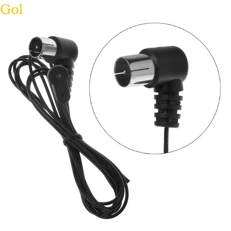 FM Antena 75 Ohm F Tipo Plugue Para Doméstico Receptor Sinal Estéreo