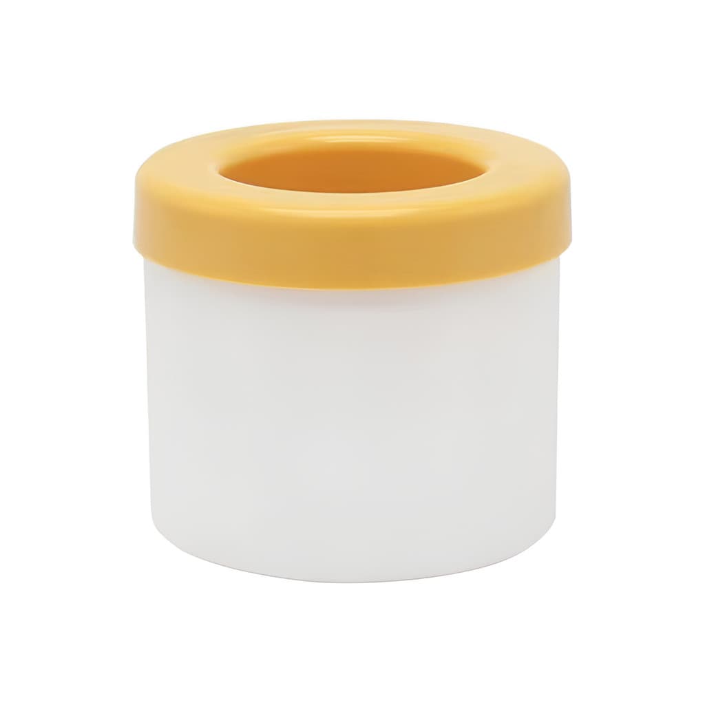 Bandeja de gelo redonda de silicone para produção de gelo doméstico, balde de gelo de qualidade alimentar