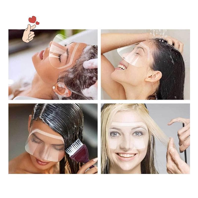 [PEBR] 100 Unidades De Máscara Facial Para Corte De Cabelo De Salão , Capa Protetora De Tingimento , De Transparente Des