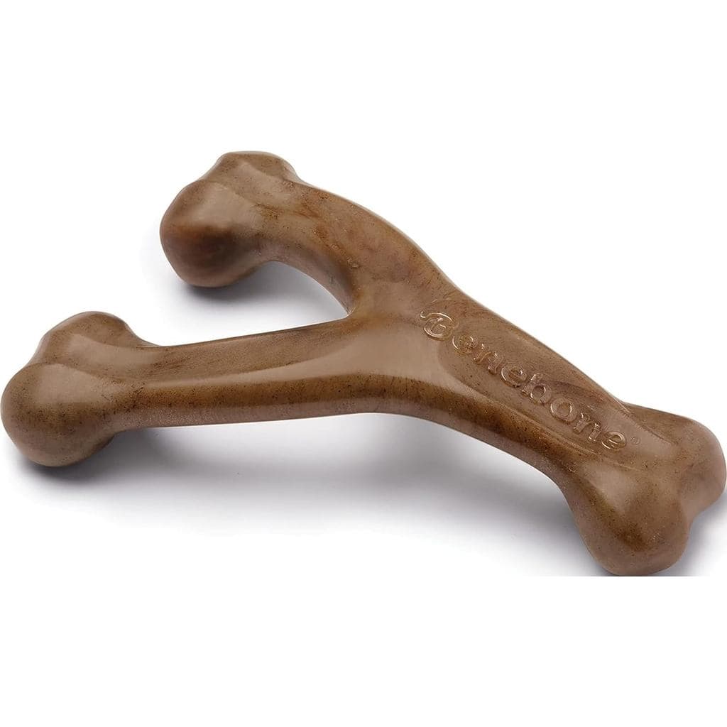 Bene Brinquedo Durável para Mastigadores, Fabricado nos EUA, Grande, Sabor Bacon Real F3HU