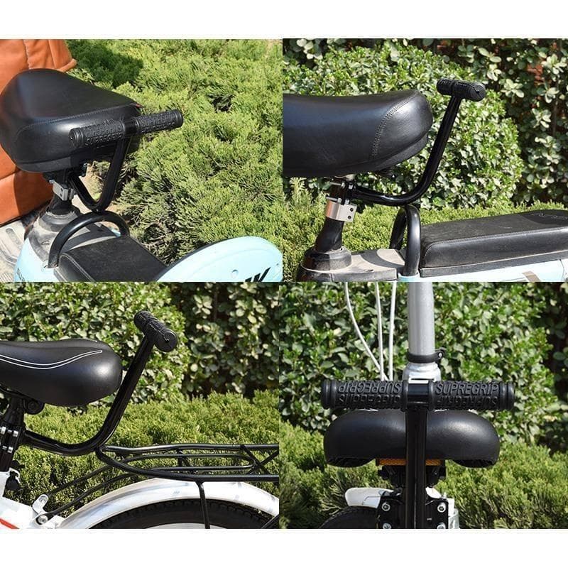 Apoio de braço traseiro da bicicleta veículo elétrico assento traseiro braço lidar com bateria carro criança assento tra