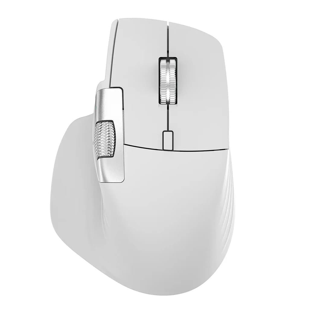 Mouse Ergonômico S/ Fio Fire Phoenix D-m9 Pro Branco4800 Dpi
