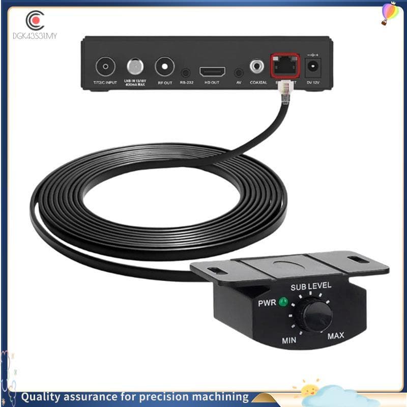 [hukou33] Cabo De Controle De Volume Do Amplificador De Carro Com Botão Estéreo , Regulador De Ganho Para Montagem Em Pa