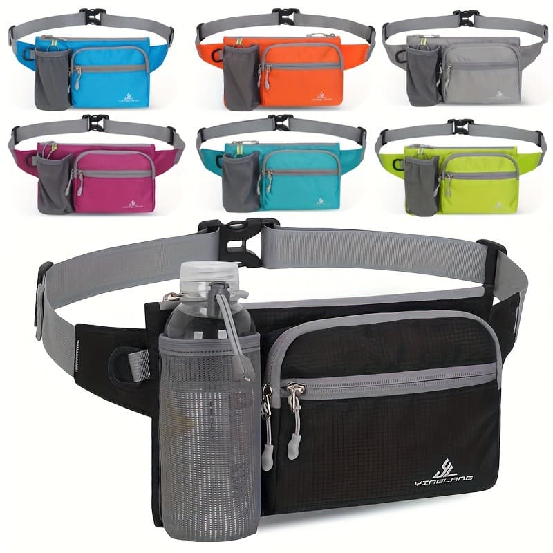 1pc Esportes Ao Ar Livre Casual Pacote De Cintura Multifuncional Garrafa De Água Cinto Saco Bolsa Para Jogging Fitness ,