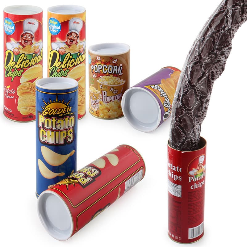 [Desconto de novo produto] Batata frita saltando cobra abril presente do dia da mentira paródia susto batatas fritas bri