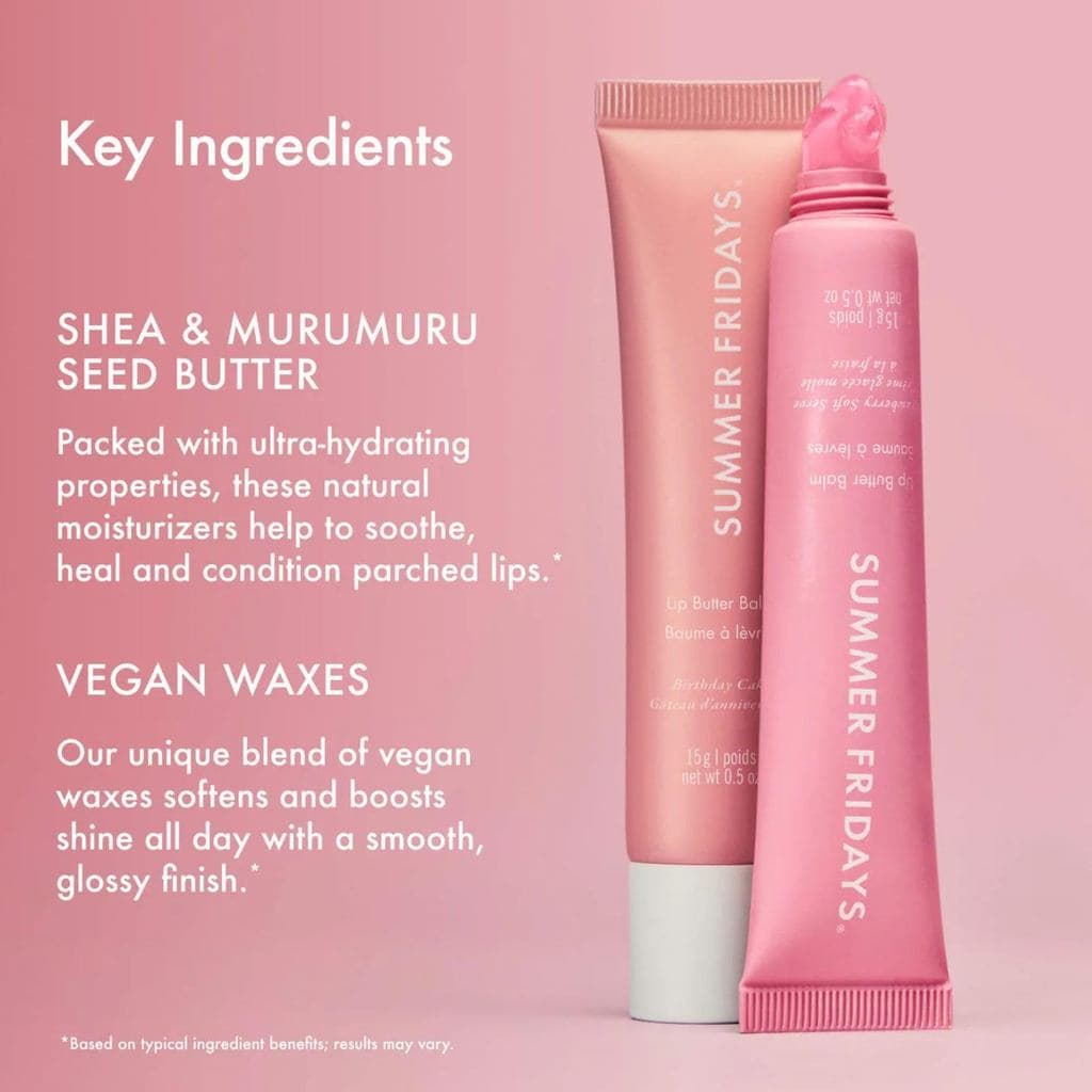 SummerFridaysBálsamo Labial RosaDuo-CondicionadorBálsamo Labial Colorido+Máscara Noturna para Brilho Instantâneo+Cor-Com