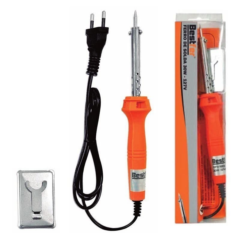Ferro de Solda 60W 127V com Suporte Metálico Alta Precisão