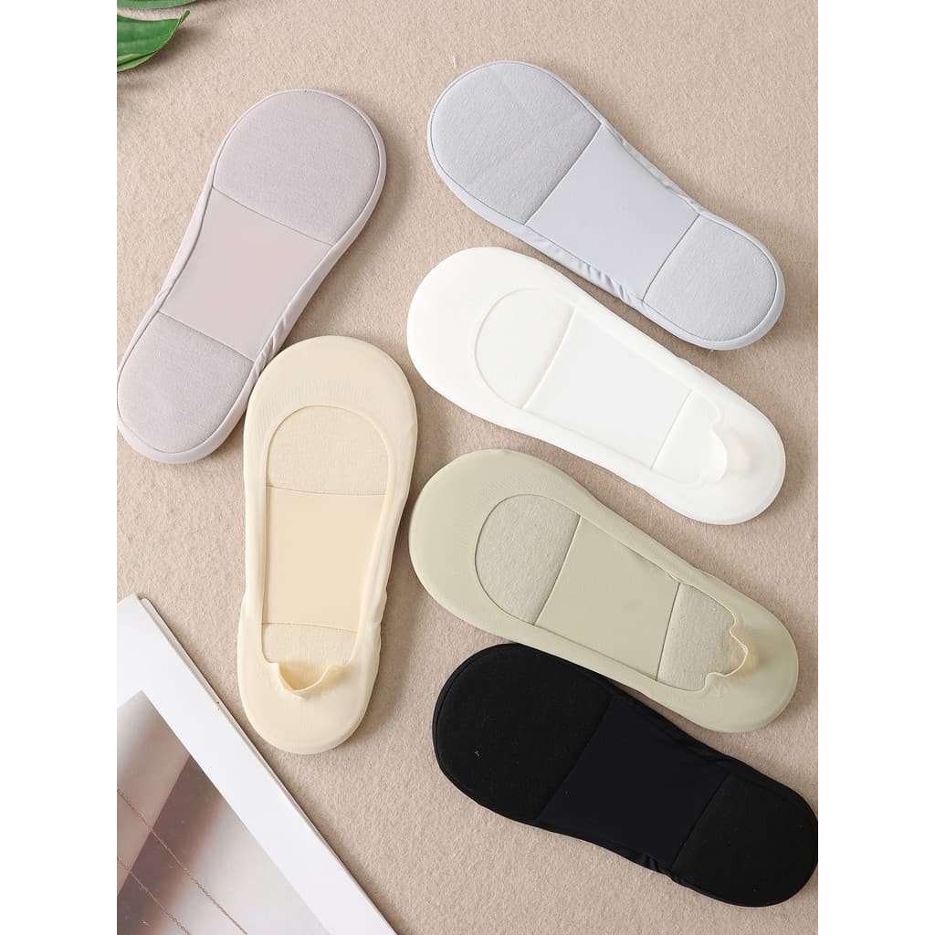 Meias de barco femininas verão estilo fino boca rasa meias invisíveis Silicone antiderrapante não pode cair fora do salt