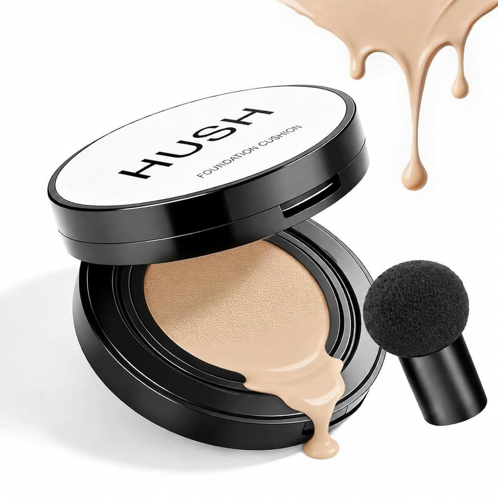 Base Líquida Perfeita No.21 para um Brilho Radiante, Base com Efeito Coético, Air Cushion CC - Aplicação Fácil para Todo