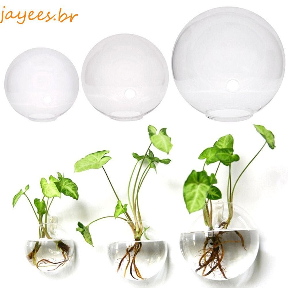JAYEES Vaso De Flores , Micro Paisagem Garrafa Ecológica Tanque De Peixes Montado Na Parede , Suporte Para Plantas