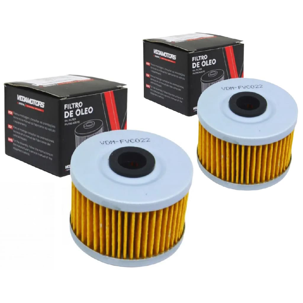 Kit 2 Filtro De ÓLeo Para Moto Cb 300 Xre 300 Falcon 400 Vedamotos