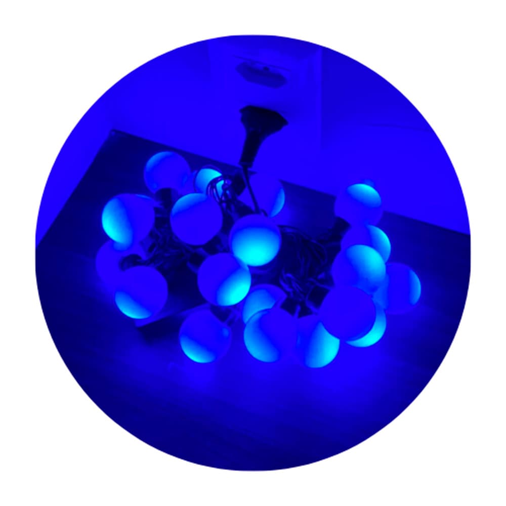 Cordão de Lâmpadas LED Azul Premium Qualidade Original Profissional Top Durável Resistente Prático Moderno Elegante