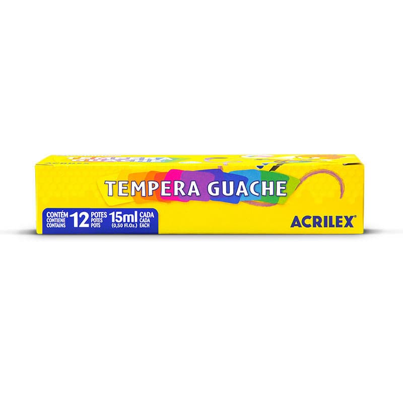 Tinta Guache Lavável 6 Cores - Acrilex