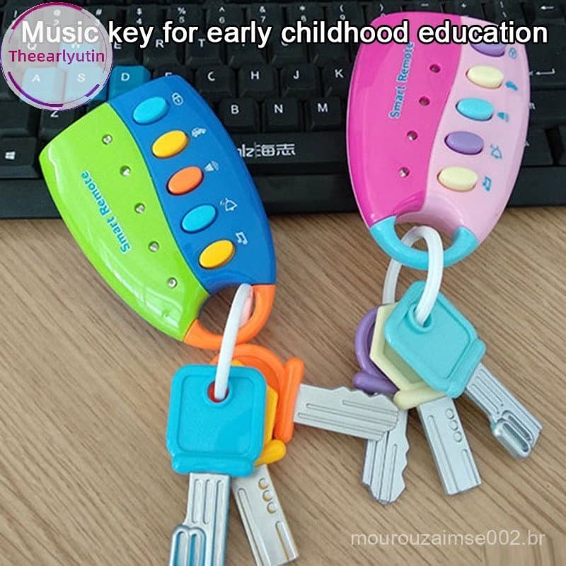 Baby Remote Control Chave Musical Para Carros De Bebê De Brinquedo Chanin Light Play Education Keychain br