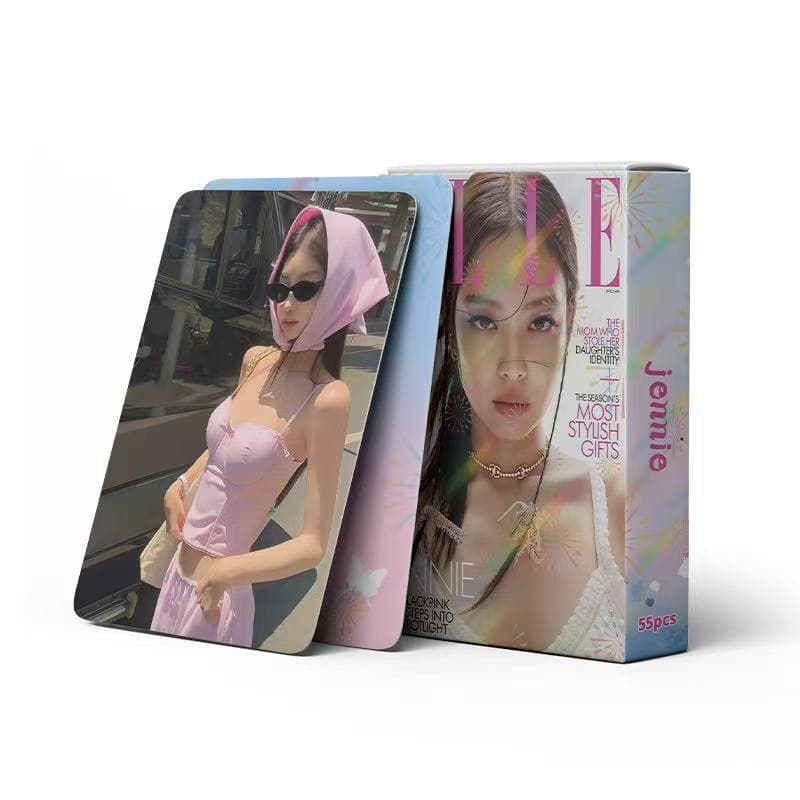 55 peças/conjunto de postais lomo da ídolo do Kpop BLACKPINK JENNIE, para fãs X3XG